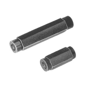Distanzbolzen aus PA-glasfaserverstärkt - Innengewinde Innengewinde: M3 x 0,5 / P1: 10 mm / P2: 10 mm / L: 30 mm / SW: 6 mm / Einheit: 25 Stück