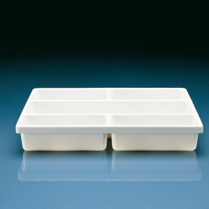 Schubkasteneinsatz aus PVC-U Typ: III / Abmessung LxBxH: 300 x 410 x 70 mm / Einheit: 1 Stück
