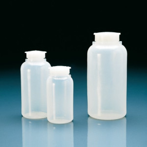 Weithals-Sicherheitsflasche aus LDPE - mit Innendichtung Inhalt: 250 ml / Außen-: 60 mm / -Hals: 36 mm / Höhe: 130 mm / Einheit: 10 Stück