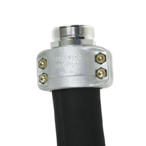Industrie-Schlauchverschraubung aus Messing oder Edelstahl - Außengewinde Schlauch Innen-: 100 mm / Schlauch Außen-: 114 - 119 mm / Außengewinde:
