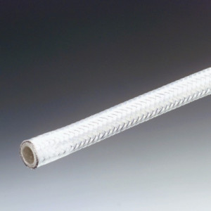 Silikon-Hochtemperatur-Druck-Chemieschlauch - stahldrahtumflochten Innen-: 10 mm / Außen-: 16 mm / max. Betr.-Druck: 8 bar / min. Biegeradius: 50
