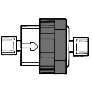 Filterhalter aus PFA Typ: 7 / -Filter: 50 mm / max. Betr.-Druck: 4,5 bar / Farbe: braun / Einheit: 1 Stück