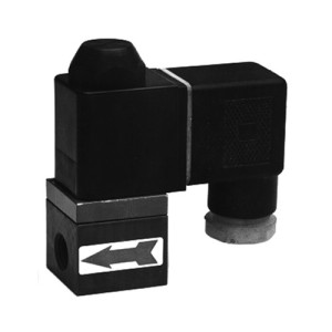 2/2-Wege-Magnetventil aus PTFE - direktgesteuert NW: 1 mm / Innengewinde: G 1/8" / PN: 6 bar / Werkstoff Membran: EPDM / Spannung: 24= Volt / Einhei