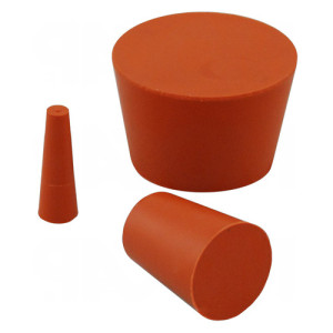 Kegelstopfen aus Silikon - hochtemperaturbeständig d: 41,2 mm / D: 50,1 mm / h: 25,4 mm / Einheit: 10 Stück