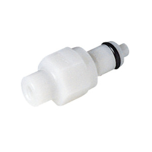 POM-Schnellverschluss-Stecker, NW 3,2 mm Anschluss: I-Gewinde UNF 10-32 / Ventil: ohne / Länge: 16 mm / Einheit: 1 Stück