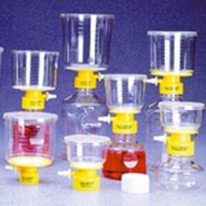 Prozessfiltersystem aus PS - mit Lagerflasche Ausführung: Filtereinheit / Inhalt: 150 ml / -Filter: 47 mm / Porengröße: 0,22 &micro;m / Einheit: 2