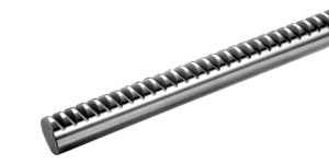 Zahnstange (rund) aus Stahl Modul: 2 / D: 20 mm / Teilkreis  (d0): 18 mm / Kopfkreis  (da): 20 mm / Zahnbreite (b): 12 mm / Gewicht: 2,28 kg / Län