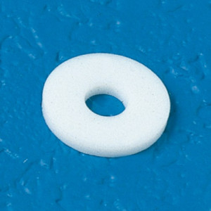 Unterlegscheibe (DIN 125) aus PVC-P (Weich-PVC) für Gewinde: M16 / d: 17 mm / D: 30 mm / h: 3 mm / Einheit: 25 Stück