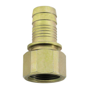 Industrie-Aufschraubtülle aus Stahl mit Sicherheitsbund Schlauch Innen-: 25 mm / NW: 20 mm / Innengewinde: G 1 1/4" / Länge: 70 mm / Einheit: 5 Stü