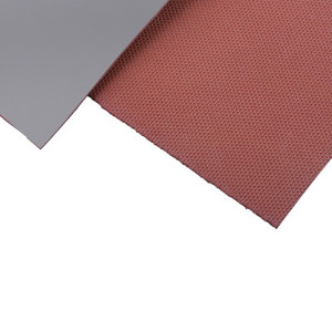 Butyl-IIR-Platte mit PTFE-Auflage - Shore 60° Stärke der Trägerschicht: 1,8 mm / Stärke der Auflage: 0,2 mm / Abmessung: 600 x 500 mm / Einheit: 1 S