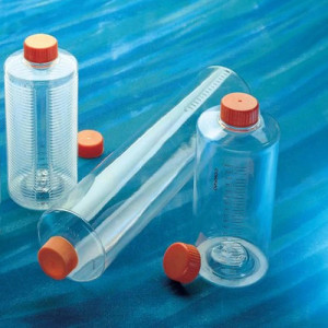 Rollflasche aus PS Wachstumsfläche: 490 cm&sup2; / Höhe: 171 mm / Außen-: 110 mm / Einheit: 10 Stück