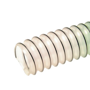 PUR-Folienschlauch Innen-: 300 mm / Außen-: 306 mm / max. Betr.-Druck: 0,03 bar / Vakuum: 30 mbar / min. Biegeradius: 210 mm / Einheit: 1 m