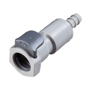 PP-Schnellverschluss-Kupplung, NW 7,2 mm Anschluss: Tülle 6,4 mm / Ventil: mit / Länge: 57 mm / Einheit: 1 Stück