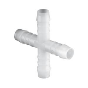 Kreuz-Schlauchtülle aus POM Schlauch Innen-: 4 mm / NW: 2,9 mm / L: 39 mm / Einheit: 10 Stück
