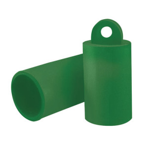 Kappe aus PVC-P (Weich-PVC) mit Abziehgriff - ölbeständig d: 10 mm / h: 29,5 mm / Einheit: 25 Stück