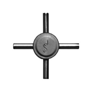 Mikro-Kreuz-Stück Schlauch Innen-: 2,4 mm / NW: 1,8 mm / Farbe: rot / Einheit: 1 Stück
