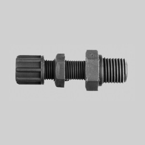 Gerader-Verbinder mit Außengewinde aus PP oder PVDF - Schott Schlauch Innen-: 8 mm / Schlauch Außen-: 12 mm / Außengewinde: G 1/2" / D: 19 mm / l: