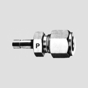 Gerade-Rohrverschraubung mit Schaft aus Messing oder Edelstahl Rohr Außen-: 1/4" Zoll /  Stutzen: 9,5 mm / Werkstoff: Edelstahl / L: 40,6 mm / Ein
