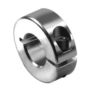 Klemmring - geschlitzt d1: 15 mm / d2: 34 mm / R: 39,4 mm / b: 13 mm / Schraubengröße: M5 x 14 / Werkstoff: Edelstahl / Gewicht: 65 g / Einheit: 5 S