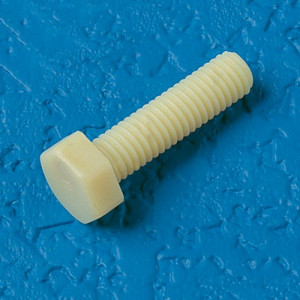 Sechskantschraube (DIN 933) aus PP Außengewinde: M8 x 1,25 / Gewindelänge: 40 mm / h: 5,3 mm / SW: 13 mm / Einheit: 10 Stück