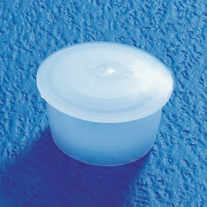 Schutzstopfen aus LDPE - mit gewölbtem Kopf d: 4,4 mm / D: 9 mm / h: 5,5 mm / für Gewinde: M5 / Einheit: 100 Stück