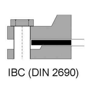 PTFE-Flachdichtungen Ausführung: IBC / Innen-: 34 mm / Außen-: 71 mm / Höhe: 2 mm / NW: 25 mm / PN: 40 bar / Einheit: 10 Stück