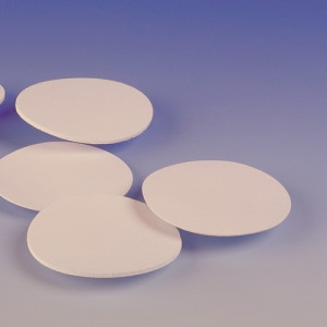 Sinterscheibe aus porösem PTFE Porengröße: 10 &micro;m / Außen-: 47 mm / Stärke: 1,6 mm / Einheit: 2 Stück