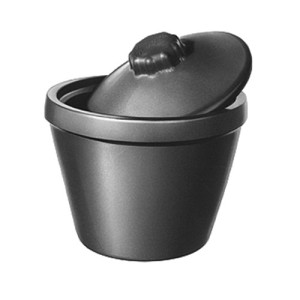 Eistopf aus geschäumtem PVC Inhalt: 5 l / Außen-: 280 mm / Höhe: 190 mm / Farbe: schwarz / Einheit: 1 Stück
