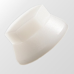 Isoliermutter aus PA Innengewinde: M8 x 1,25 / D: 25 mm / d2: 17 mm / h: 1 mm / h1: 9 mm / H: 15 mm / SW: 17 mm / Einheit: 10 Stück