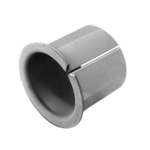 Gleitlagerbuchse - geschlitzt, völlig ungeschmiert, mit Bund d: 8 mm / d1: 10 mm /  Bund (D): 15 mm / L: 9,5 mm / Gewicht: 2,3 g / Einheit: 5 Stück