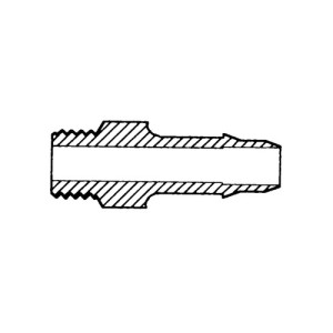 Mini-Schlauchtülle mit Außengewinde UNF 1/4"-28 Schlauch Innen-: 3,2 mm / Außengewinde: UNF 1/4"-28 / Werkstoff: PA 6.6 / Farbe: schwarz / Einheit: