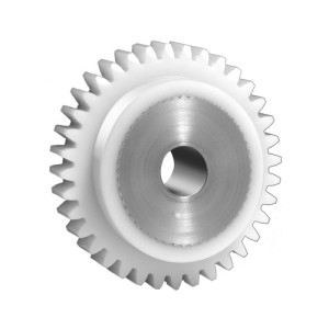 Stirnzahnrad aus Kunststoff (mit Edelstahlkern) - Modul 1,5-2,0 Modul: 2 / Zähne: 56 / Zahnbreite (b): 20 mm / zul. MD: 23,8 Nm / Naben-Länge (NL):