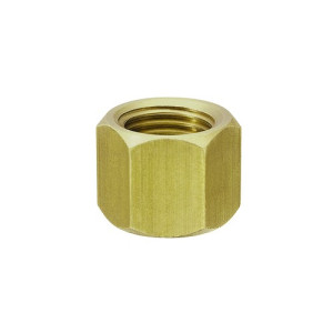 Überwurfmutter aus Messing Außengewinde: G 3/8" / NW: 13 mm / H: 15 mm / SW: 19 mm / Einheit: 10 Stück