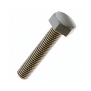 Sechskantschraube aus PEEK Außengewinde: M8 x 1,25 / Gewindelänge: 15 mm / h: 5,5 mm / SW: 13 mm / Einheit: 1 Stück