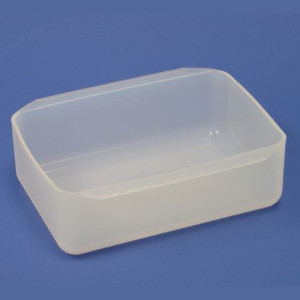 Labor-Wanne aus PFA Inhalt: 700 ml / Abmessung LxBxH: 150 x 100 x 50 mm / Farbe: natur / Einheit: 1 Stück