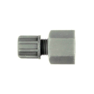 Gerader-Verbinder mit Innengewinde aus PP oder PVDF Schlauch Innen-: 6 mm / Schlauch Außen-: 8 mm / Innengewinde: NPT 1/2" / l1: 23 mm / L: 48 mm