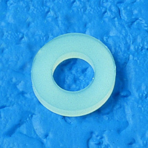 Unterlegscheibe (DIN 9021) aus PVDF für Gewinde: M16 / d: 17 mm / D: 50 mm / h: 3 mm / Einheit: 25 Stück