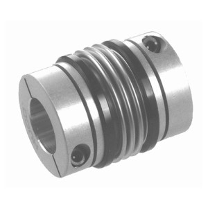 Wellenkupplung MB - Metallbalg L: 40 mm / L1: 14 mm / D1: 31 mm / D2: 34 mm / Bohrung (B): 16 mm / max. Drehmoment: 7,5 Nm / Winkelversatz (±): 2,5