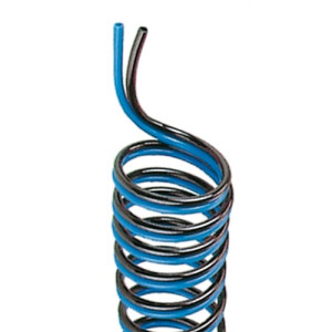 PUR-Spiral-Doppellumen-Chemieschlauch Innen-: 3 mm / Außen-: 4,3 mm / Spiral- außen: 30 mm / Arbeitslänge: 2,5 m / Einheit: 1 Stück