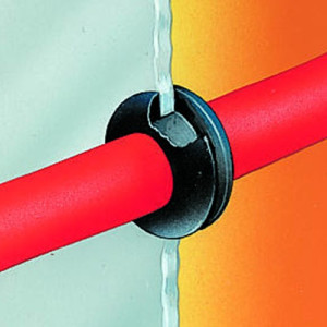 Standardtülle aus TPE D: 8 mm / d1: 3,2 mm / d2: 4,8 mm / h: 1,6 mm / H: 6,4 mm / Einheit: 100 Stück