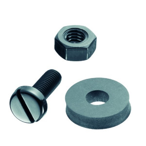 Nummernschildschraube (DIN 85) aus PA Außengewinde: M5 x 0,8 / Gewindelänge: 20 mm / Farbe: weiß / Einheit: 50 Stück