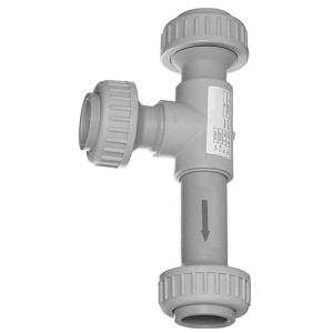 Wasserstrahlpumpe aus PVC-U d: 16 mm / NW: 10 mm / d1: 16 mm / G: G 3/4" / G1: G 3/4" / L: 116 mm / L1: 110 mm / Einheit: 1 Stück