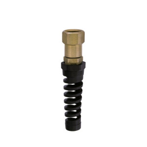 Aufschraubverbinder mit Knickschutz und G-Innengewinde Schlauch Innen-: 4 mm / Schlauch Außen-: 6 mm / Innengewinde: G 1/4" / NW: 3 mm / Werkstoff