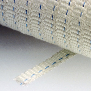 Glasfasergewebe-Band - asbestfrei Breite: 30 mm / Stärke: 2 mm / Einheit: 5 m