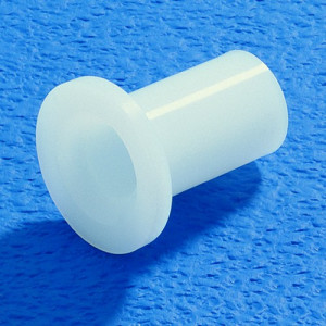 Isolierhülse aus PA (M3 - M5) für Gewinde: M4 / d: 4,5 mm / d1: 6,5 mm / D: 20 mm / l1: 1 mm / L: 6,5 mm / Einheit: 50 Stück