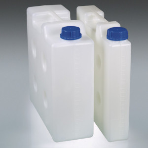 Kanister aus PP - Baukastensystem Inhalt: 10 l / Gewindestutzen: ohne / Abmessung LxBxH: 335 x 125 x 335 mm / -Hals: 41 mm / Einheit: 1 Stück