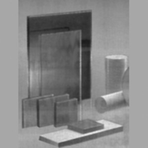 Platte aus PVC-U - glasklar Stärke: 1 mm / Abmessung: 1000 x 1000 mm / Einheit: 1 Stück