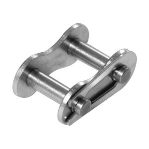 Verschlussglied für Einfach-Rollenkette - rostfrei Verschlussart: 12/L / DIN ISO: 08 B-1 / Teilung (p): 12,7 mm / Innere Breite (b1): 7,9 mm / Gewic