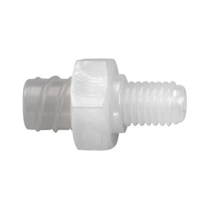 Luer-Lock-Adapter (weiblich) mit Außengewinde Außengewinde: UNF 1/4"-28 / l1: 8 mm / l2: 7 mm / L: 20 mm / SW: 12 mm / Werkstoff: PFA / Einheit: 1 S