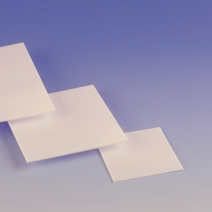 Sinterplatte aus porösem PTFE Porengröße: 60 &micro;m / Stärke: 2 mm / Abmessung: 100 x 100 mm / Einheit: 1 Stück